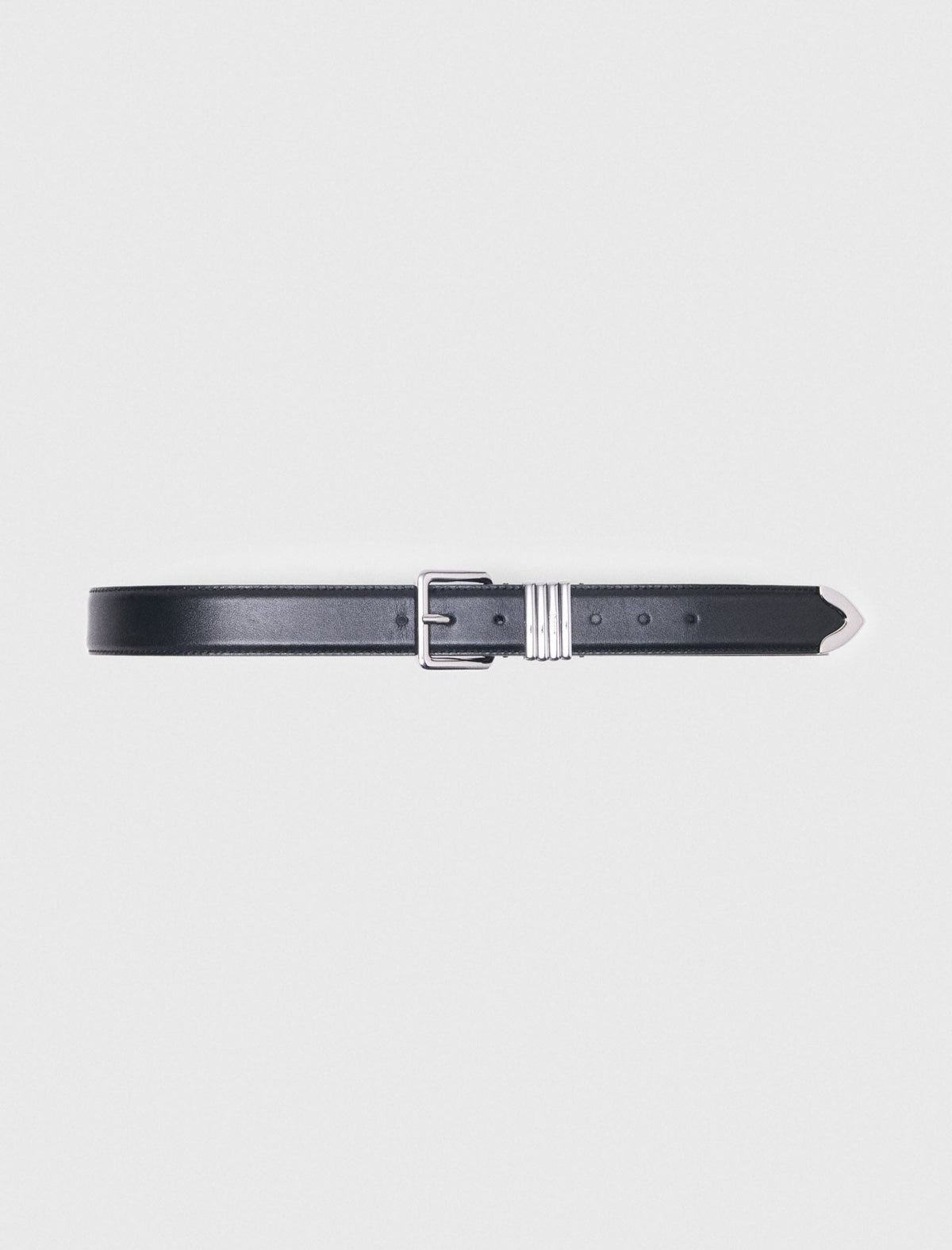 Smooth leather belt | Maje