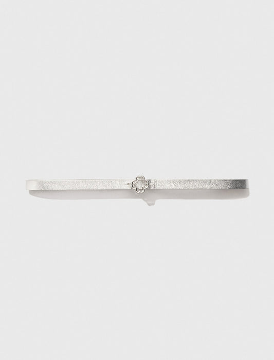 Slim belt with Clover buckle | Maje