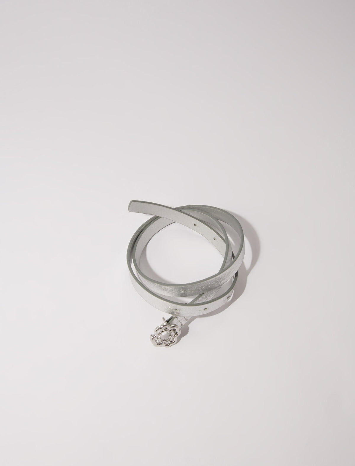 Slim belt with Clover buckle | Maje