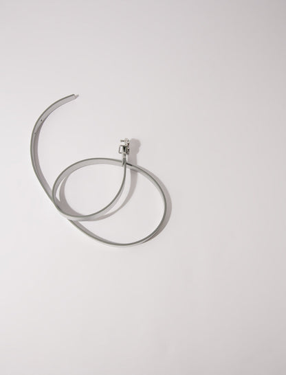 Slim belt with Clover buckle | Maje