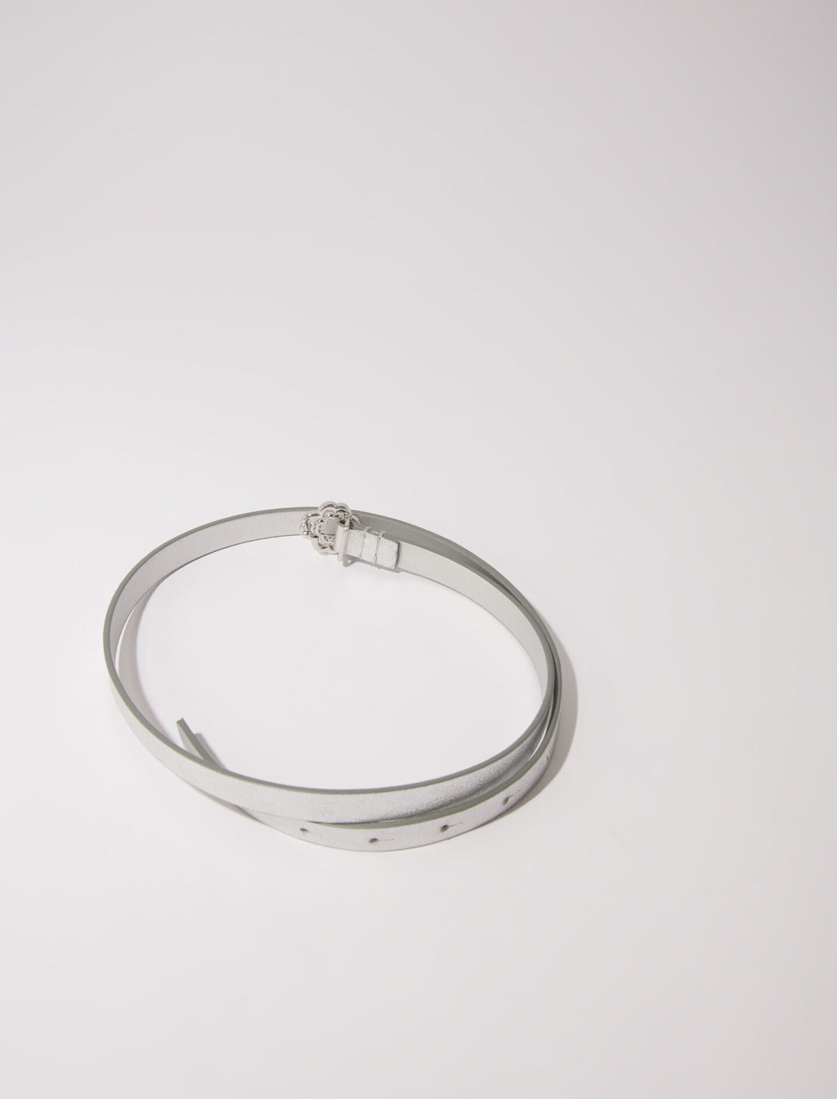 Slim belt with Clover buckle | Maje