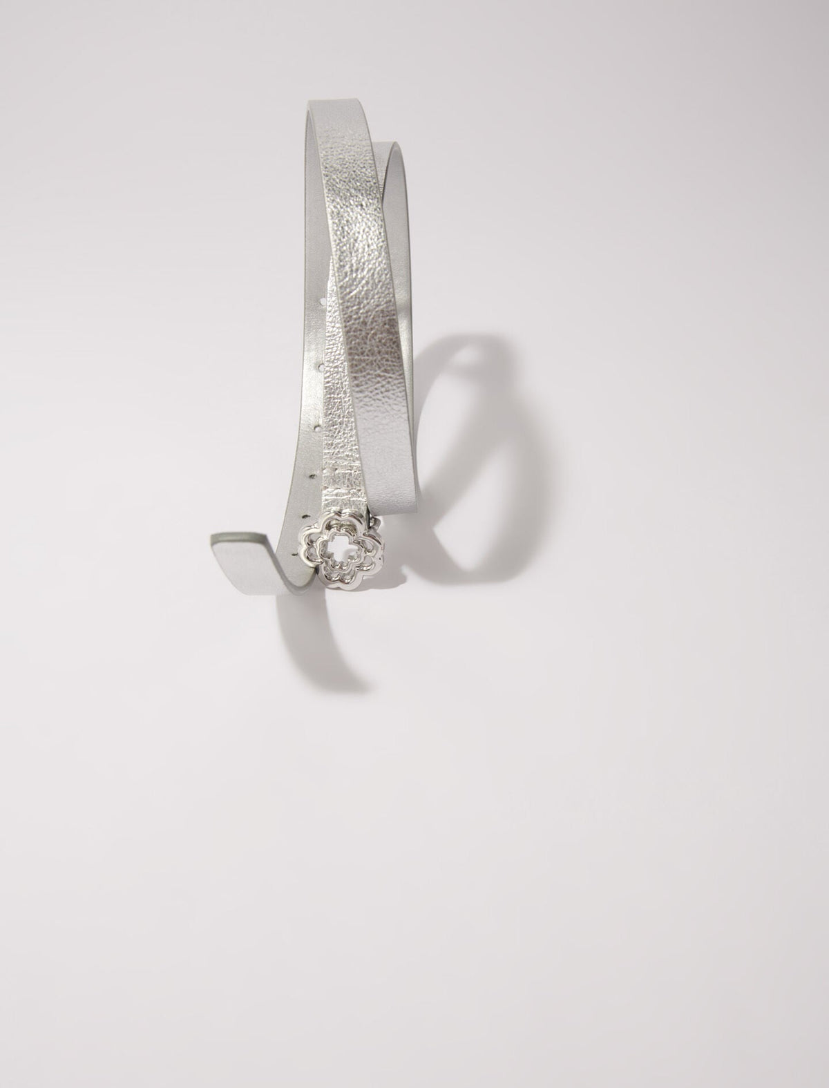 Slim belt with Clover buckle | Maje