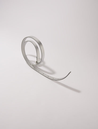 Slim belt with Clover buckle | Maje