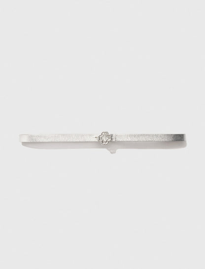 Slim belt with Clover buckle | Maje