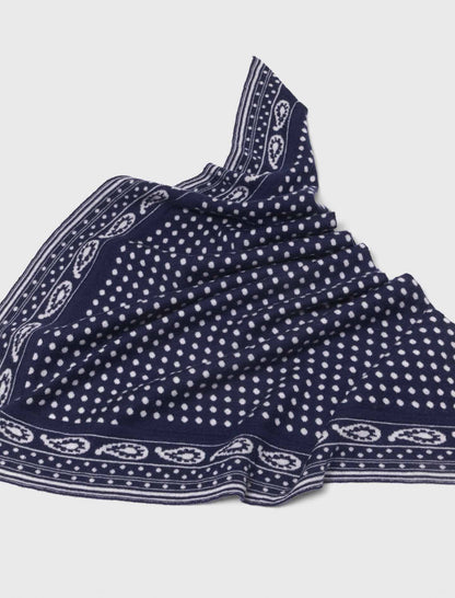 Reversible wool and cashmere scarf | Maje