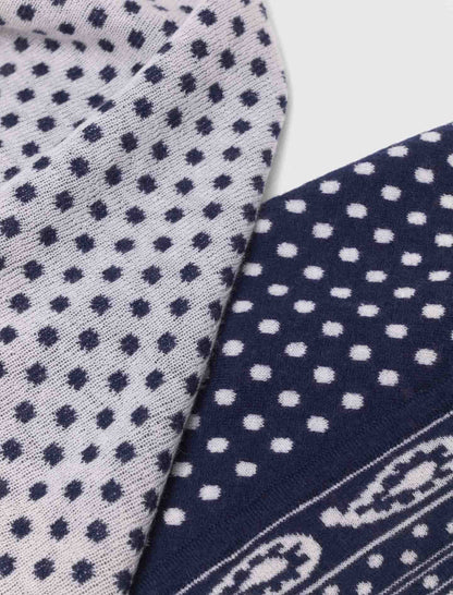 Reversible wool and cashmere scarf | Maje