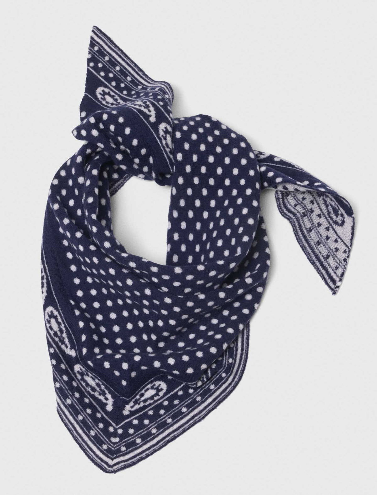 Reversible wool and cashmere scarf | Maje