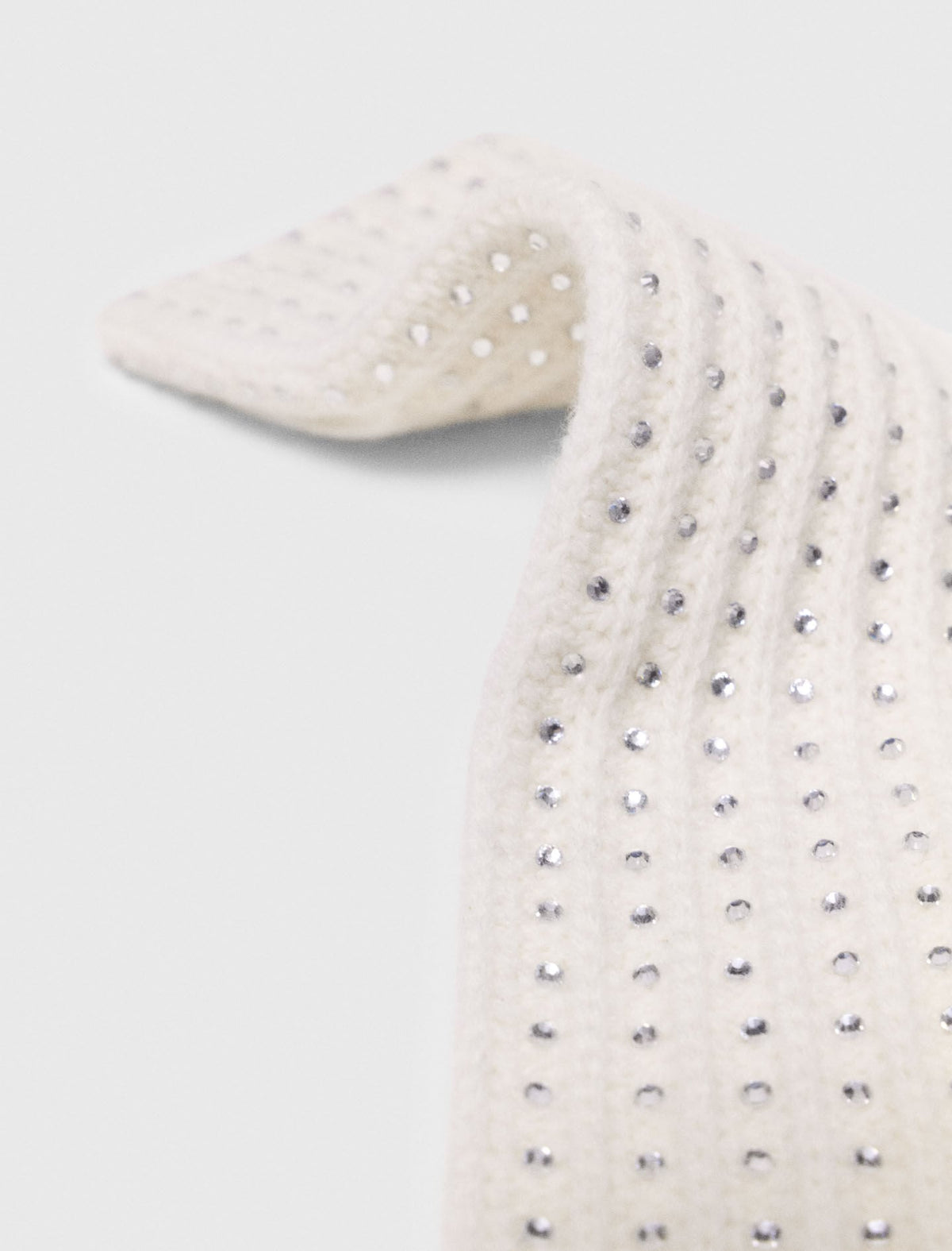 Wool and rhinestone mittens | Maje