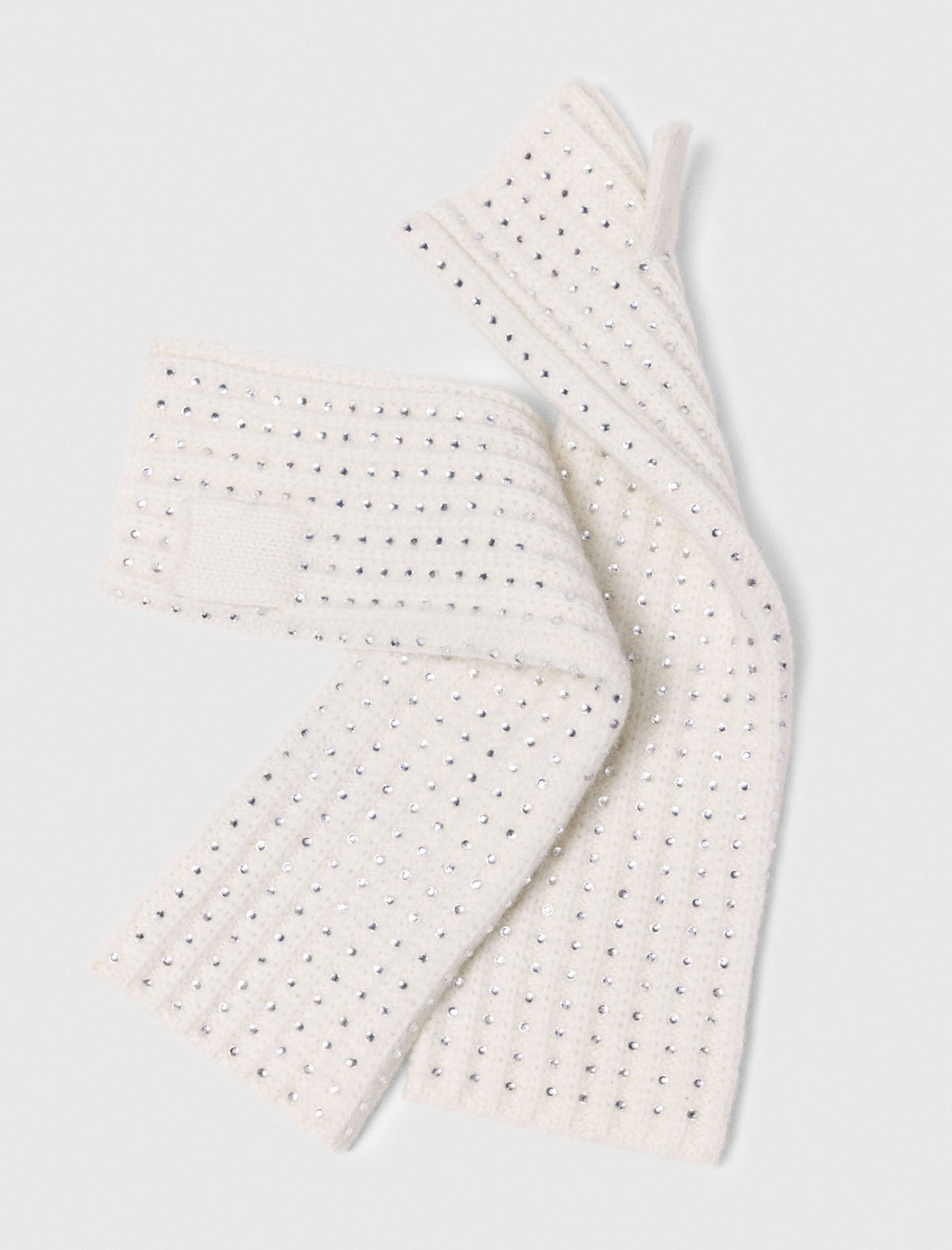 Wool and rhinestone mittens | Maje