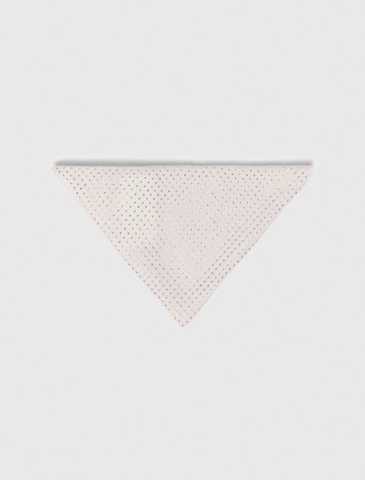 Rhinestone wool triangle scarf | Maje