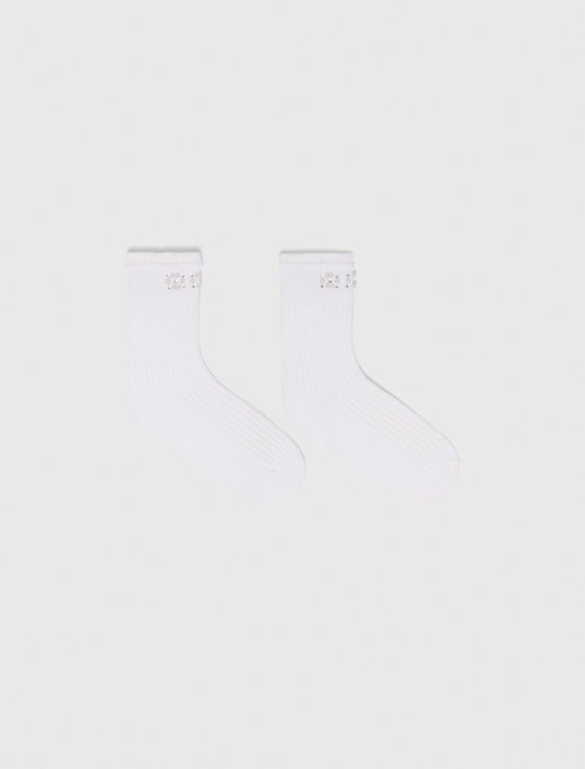 Pearl pointelle socks | Maje