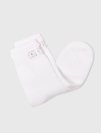 Pearl pointelle socks | Maje