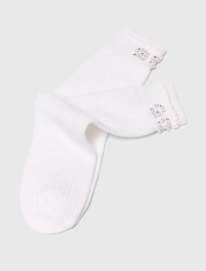 Pearl pointelle socks | Maje
