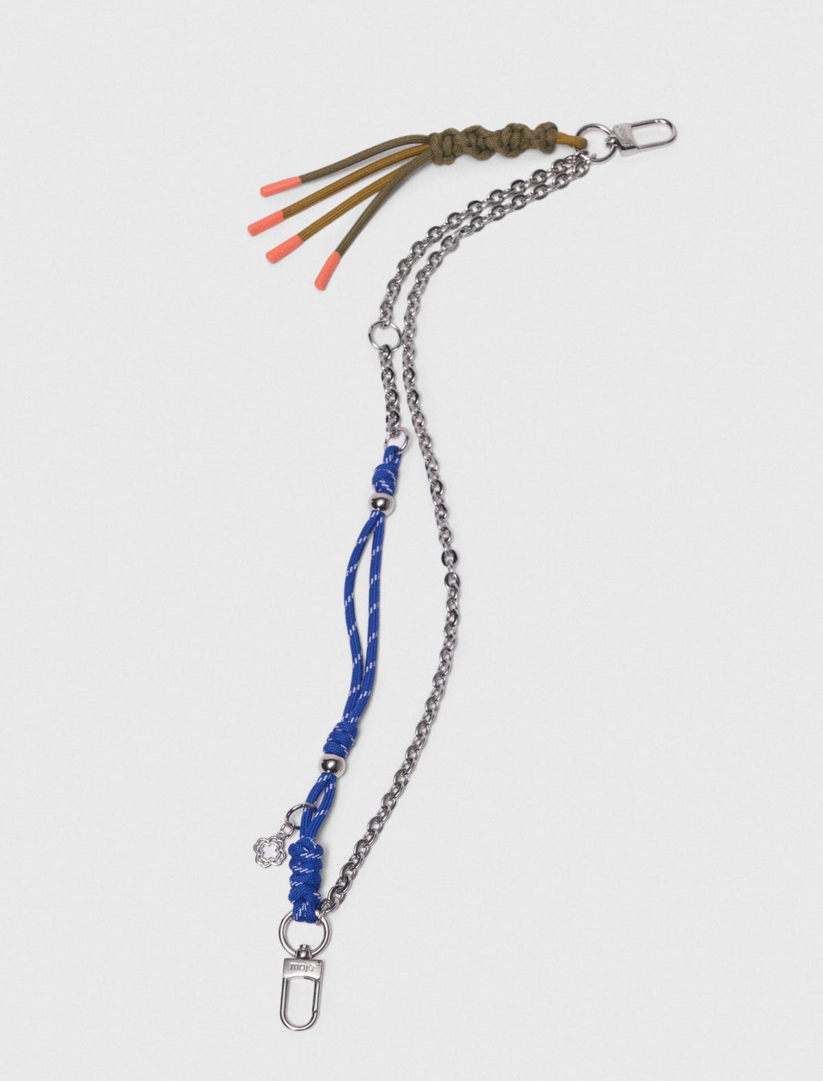 Chain & cord mix bag charms | Maje