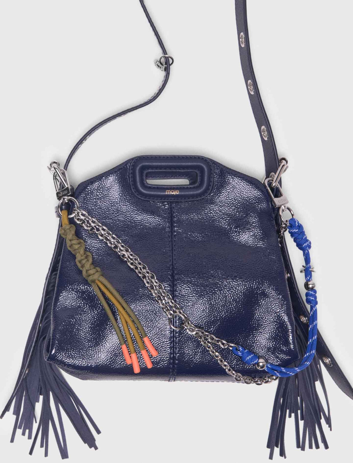 Chain & cord mix bag charms | Maje