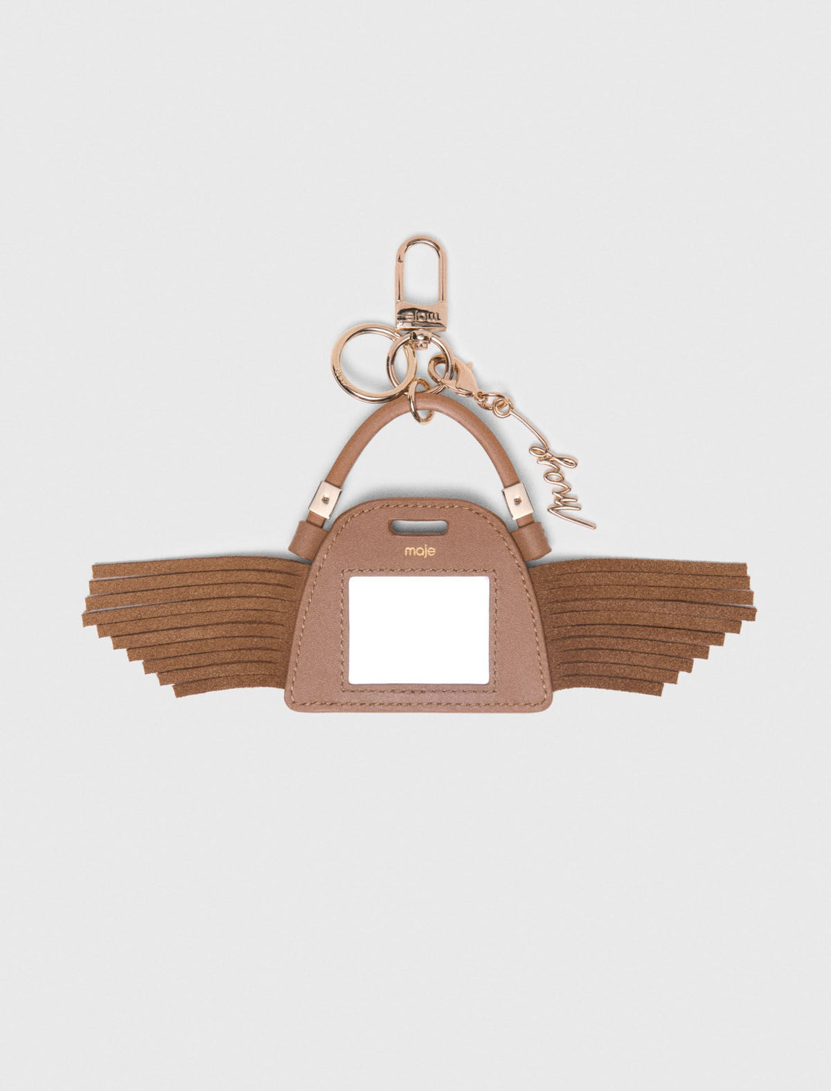 Miss M mini mirror bag charm | Maje