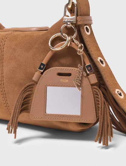 Miss M mini mirror bag charm | Maje