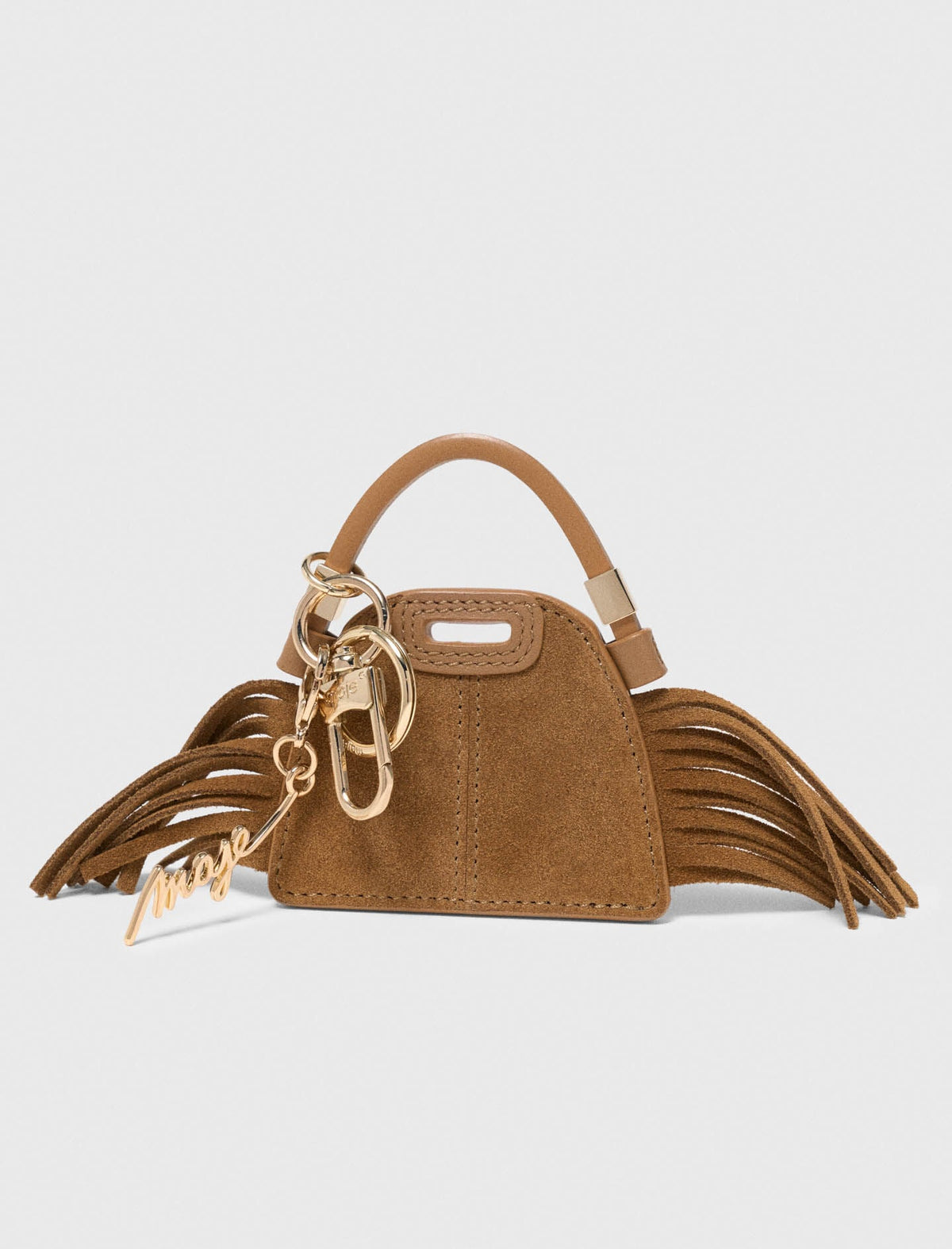 Miss M mini mirror bag charm | Maje