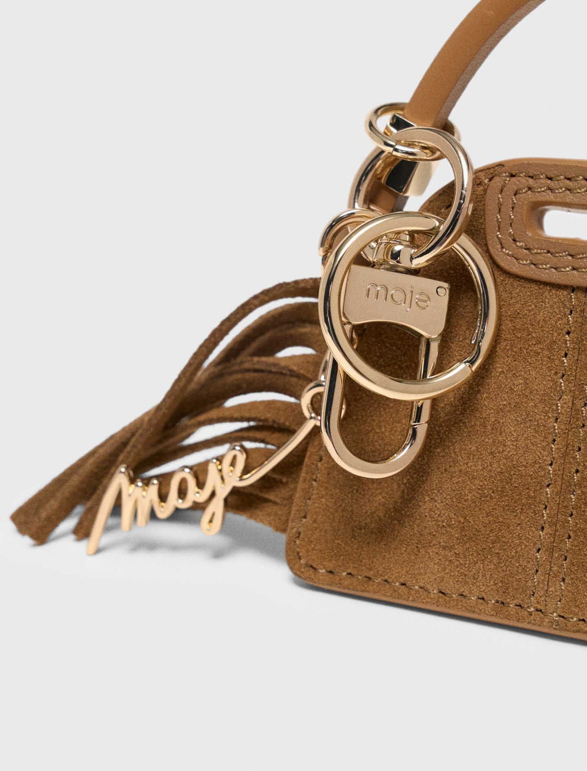 Miss M mini mirror bag charm | Maje