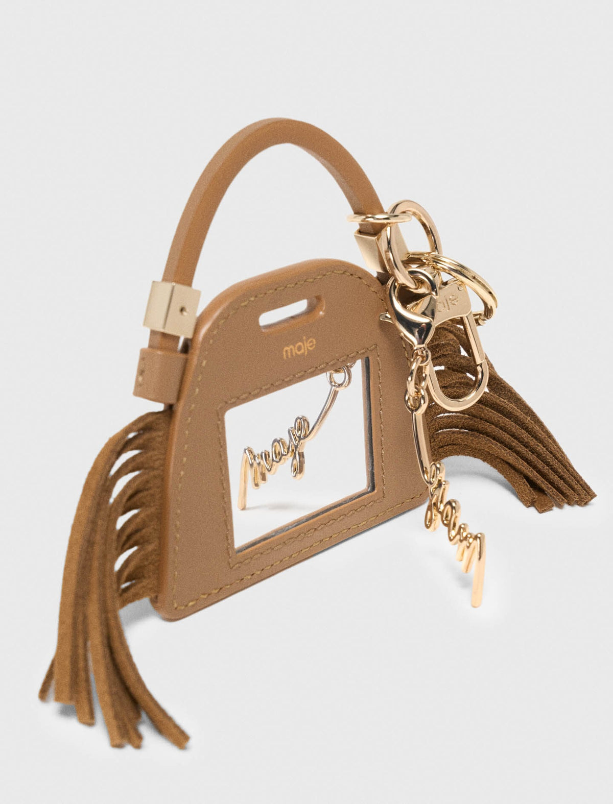 Miss M mini mirror bag charm | Maje